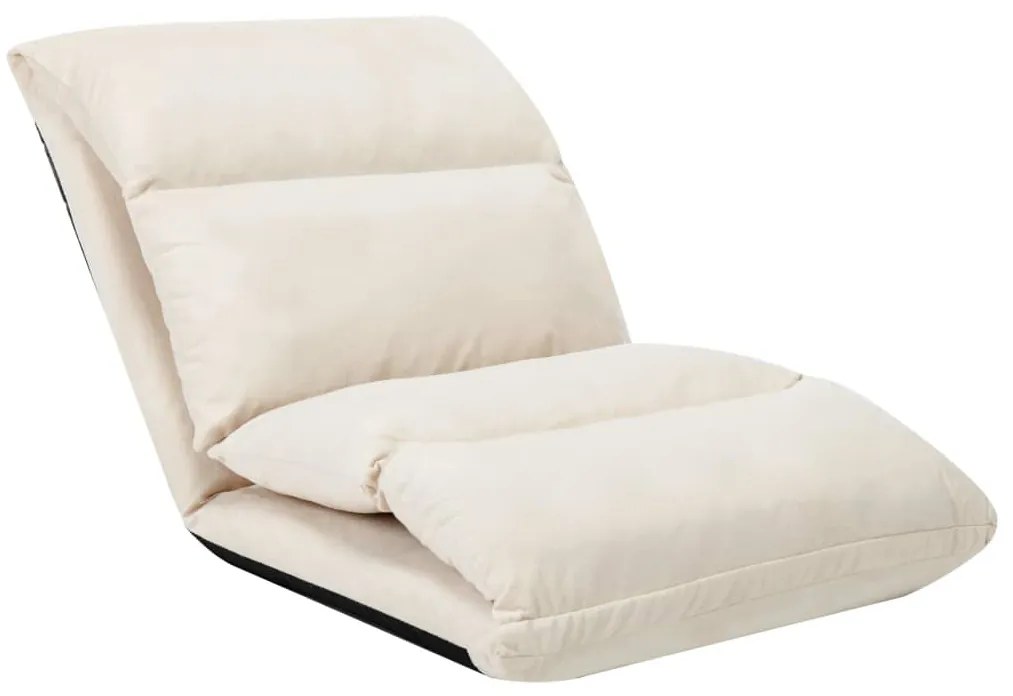 Colchão dobrável microfibra cor creme