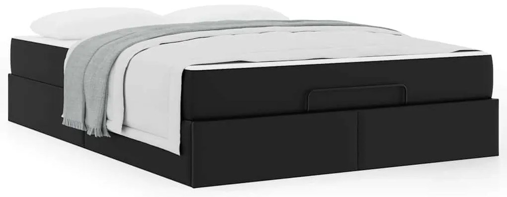 Estrutura de cama com colchão Outros Preto 160 x 200 cm