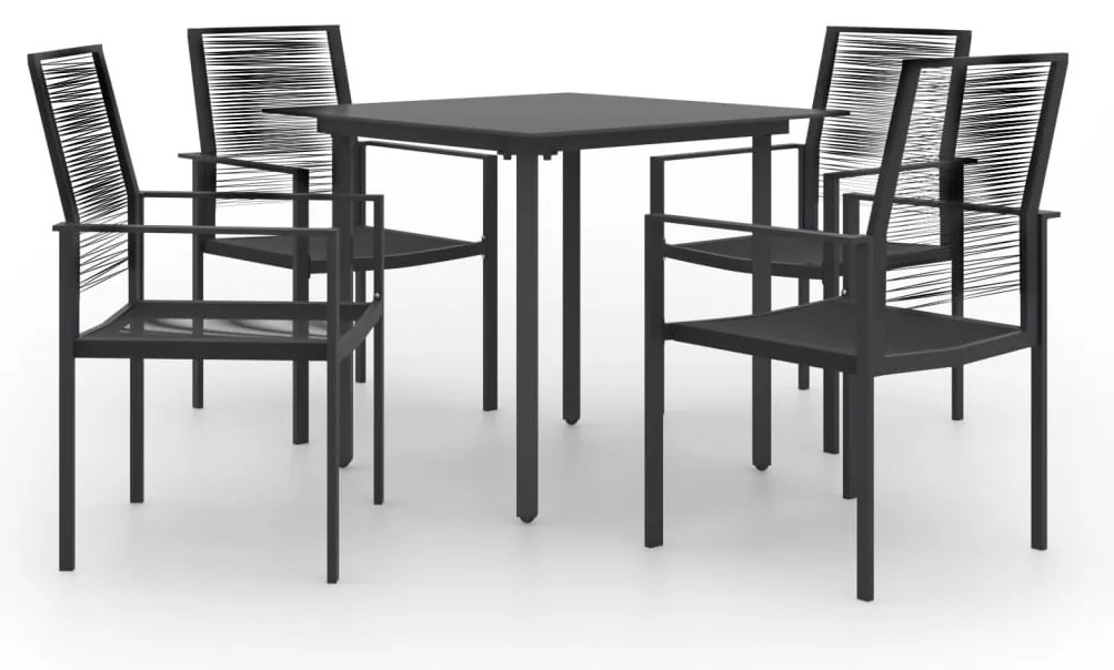 5 pcs conjunto de jantar para jardim