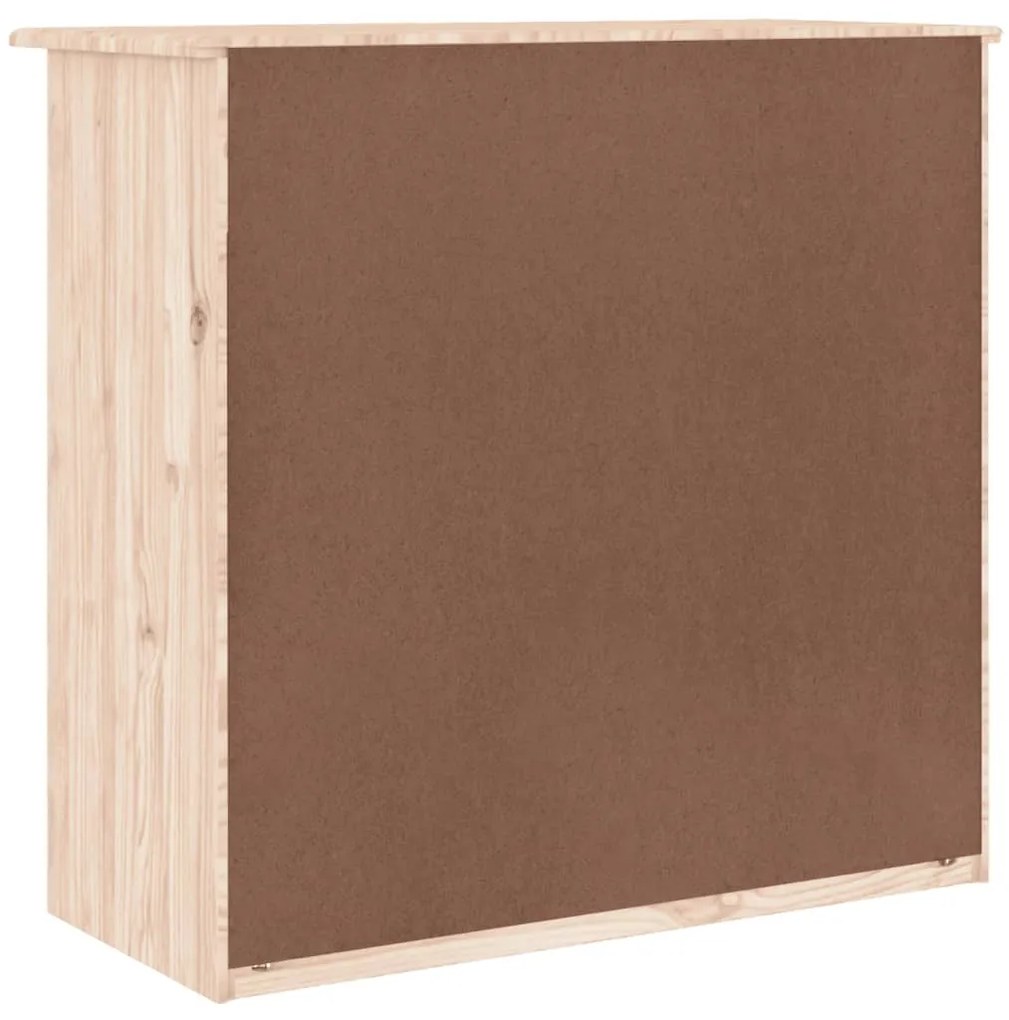 Cómoda ALTA 77x35x73 cm madeira de pinho maciça