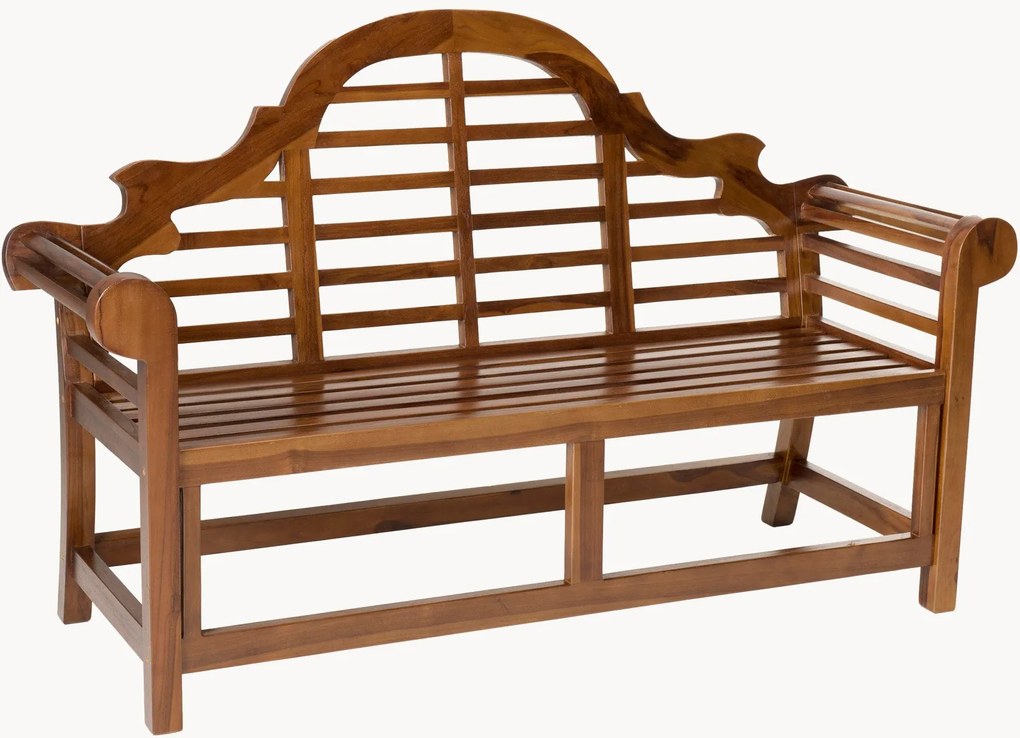 Banco de jardim em madeira de teca Maeva