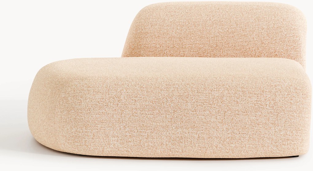 Módulo de chaise longue em bouclé Wolke
