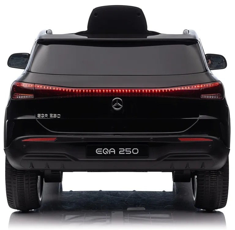 Carro elétrico para Crianças 12V 4x4 Mercedes Benz EQA 250 Rodas Espuma EVA, Assento couro ecológico Preto
