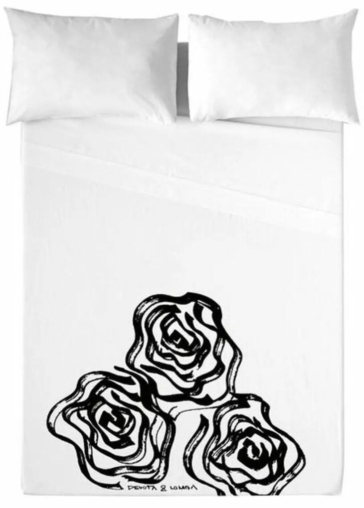 Lençol de cima Devota &amp; Lomba Roses - Cama de 150 (230 x 270 cm)