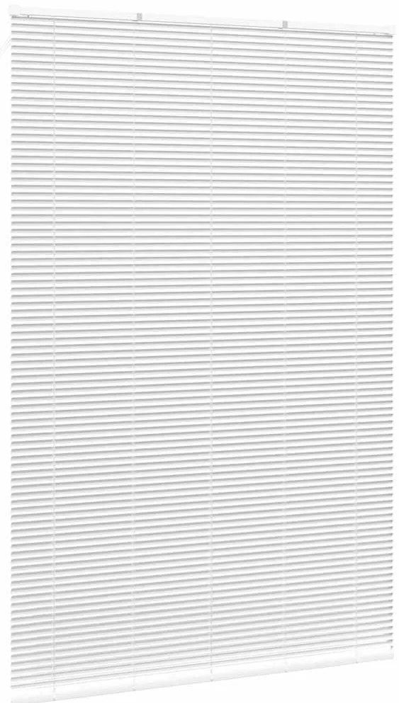 Persiana de Janela com cortinas Outros Manual Branco 80 x 130 cm Alumí