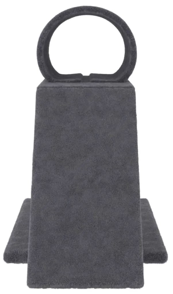 Postes arranhadores p/ gatos túnel/escada 55,5 cm cinza-escuro