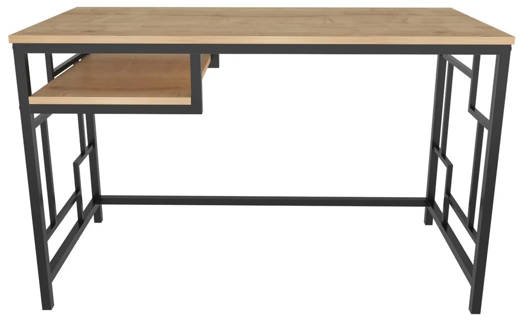 Secretária de Estudo Kennesaw – Preto Carvalho – 120x60x74,8 cm
