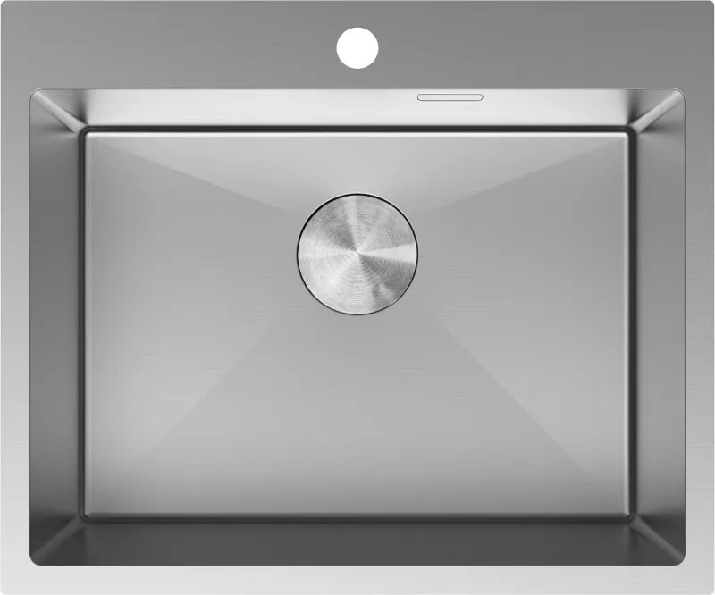 Mexen Solix lava-loiça de aço inoxidável de 1 cuba 600 x 500 mm, inox - 6408601000-01