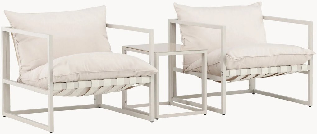 Conjunto lounge de jardim Messina, conjunto de 3