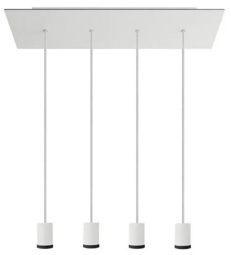Refletor de quatro descidas GU10 com Rose-One retangular XXL de 675 mm