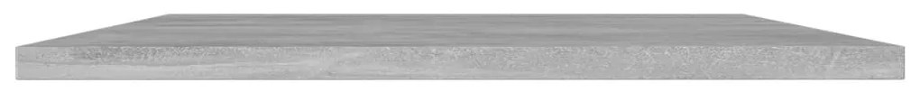 Prateleiras para estante 4 pcs 80x40x1,5cm contraplacado cinza