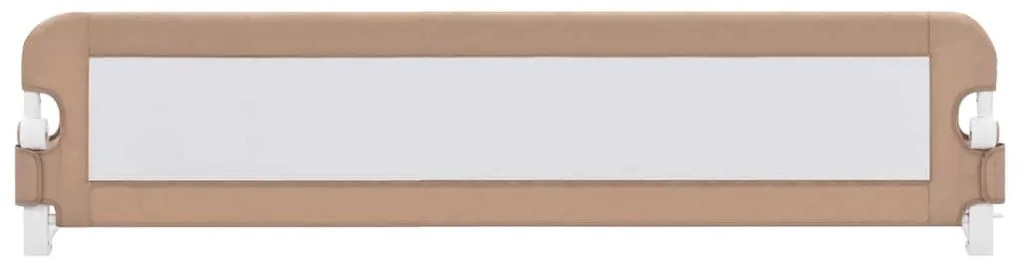 Barra segur. cama infantil 180x42cm poliéster cinza-acastanhado