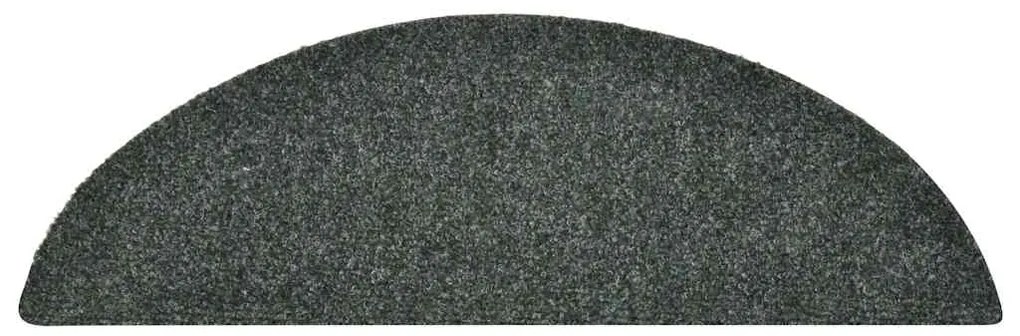 Tapetes de escada adesivos 30 pcs 56x17x3 cm verde