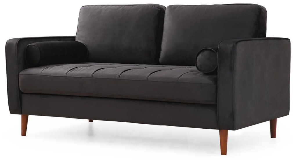 **** Sofá de 2 Lugares Rome – Preto Carvalho – 175x90x70 cm
**