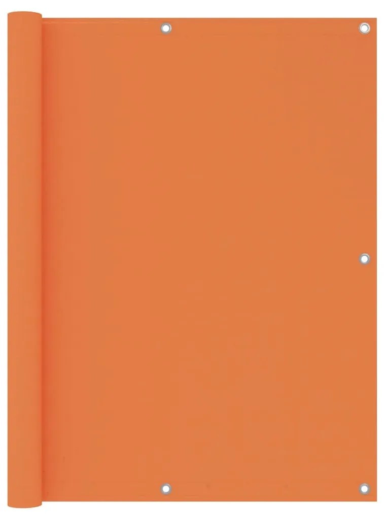 vidaXL Tela de varanda 120x300 cm tecido Oxford laranja