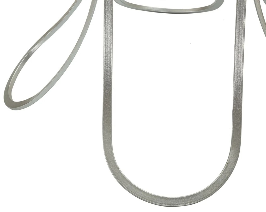 MESA DE APOIO TRIXY Ø 56X68 CM PRATEADA