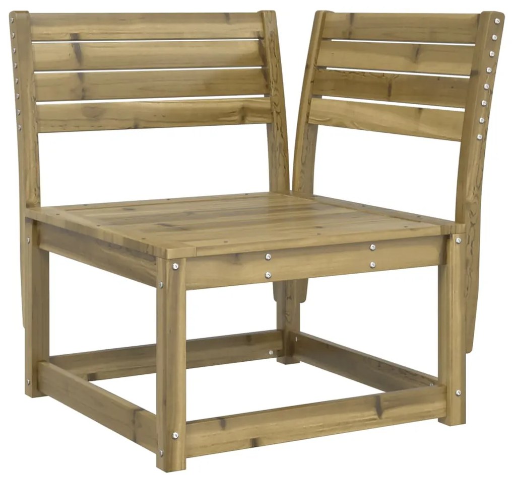 5 pcs conjunto de sofás para jardim madeira de pinho impregnada
