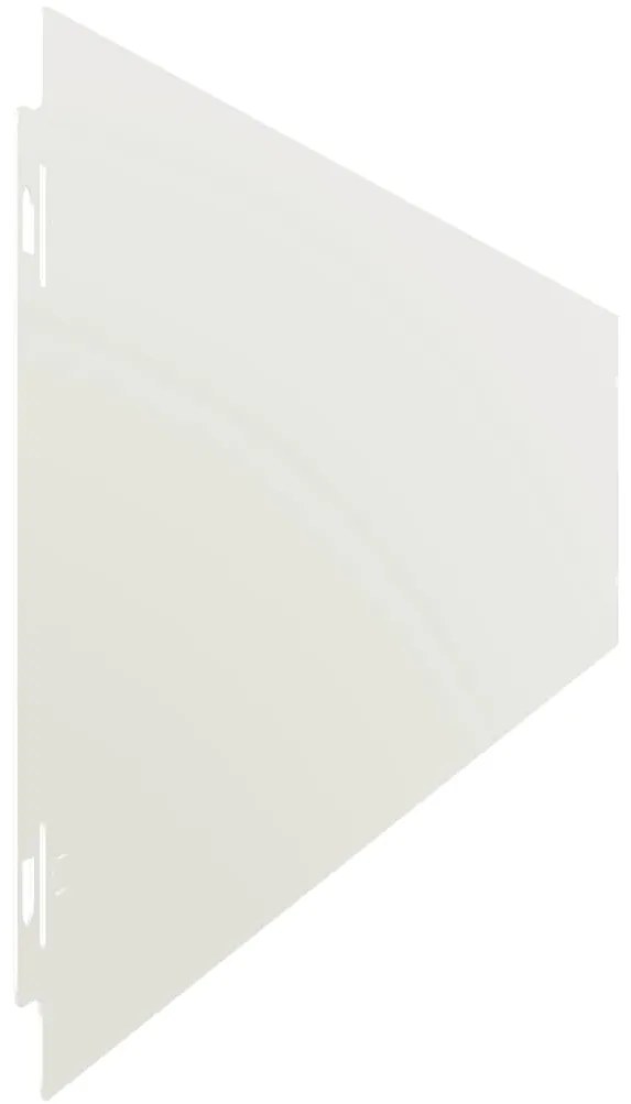Orlas de relva 50 pcs branco 15x103 cm aço laminado a frio