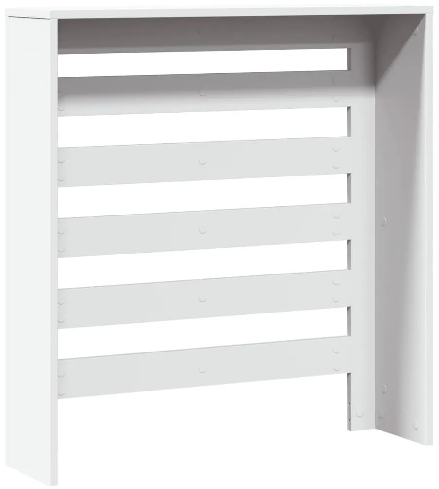 Cobertura de radiador 78x20x82 cm derivados de madeira branco