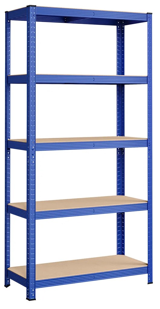 Estante metálica de 5 níveis para garagem, resistente e estável | SONGMICS | 40 x 90 x 180 cm | azul | GLR040Q01.