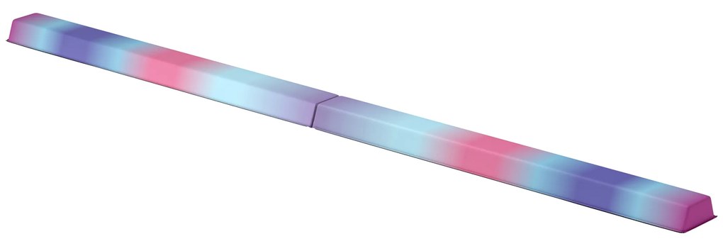 Barra de Equilíbrio de Ginástica Dobrável 236 cm com Base Antiderrapante Viga de Equilíbrio para Treino em Casa Multicor