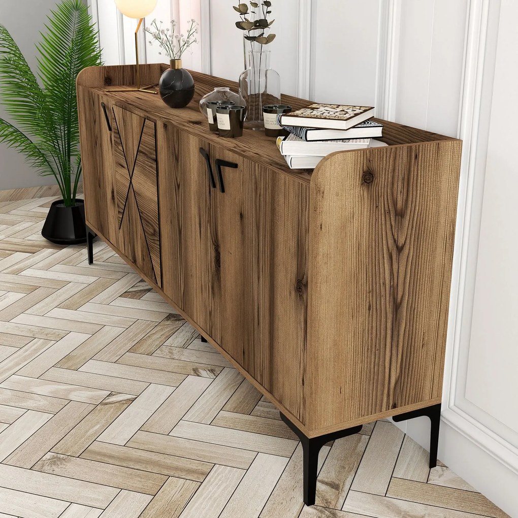 Console Venedik – Walnut – 180 cm x 78 cm x 35 cm