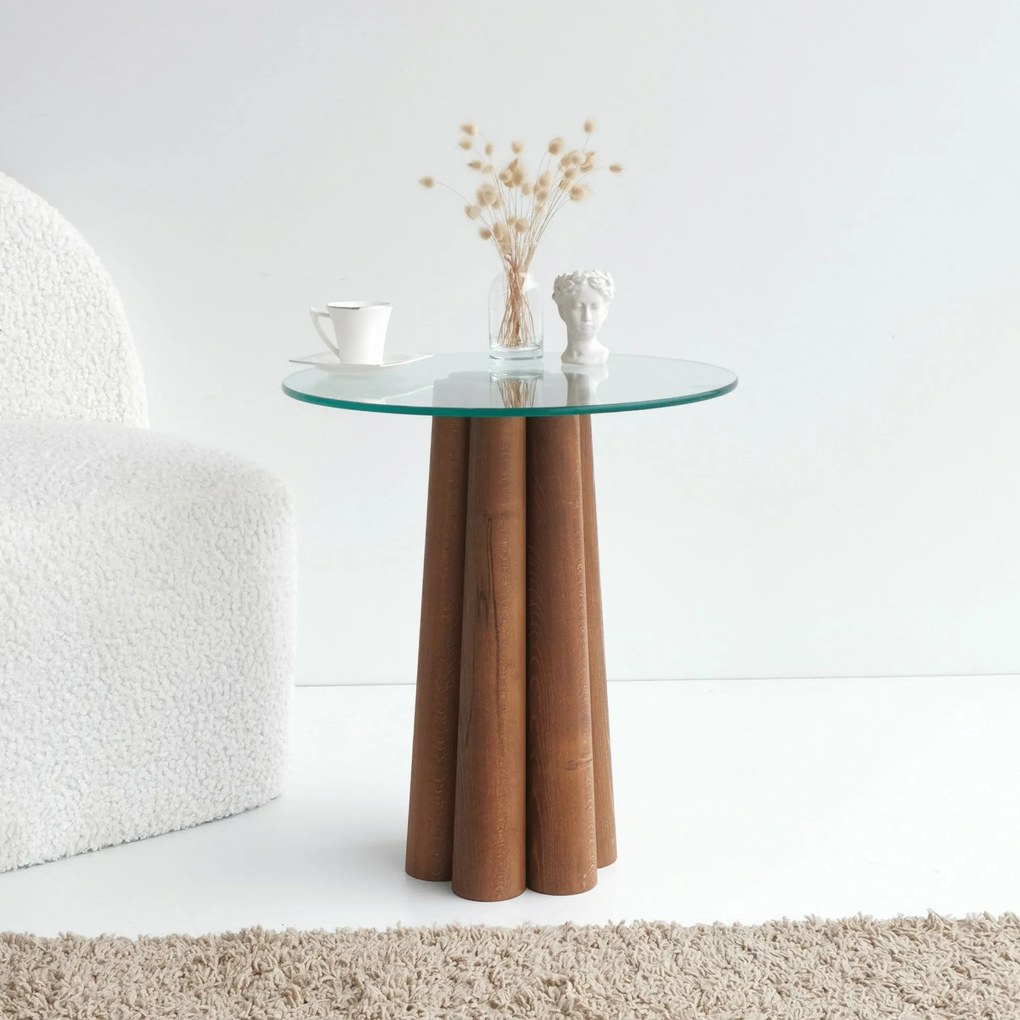 Mesa de Centro Pianeta – Nogueira – 45 cm x 50 cm x 50 cm