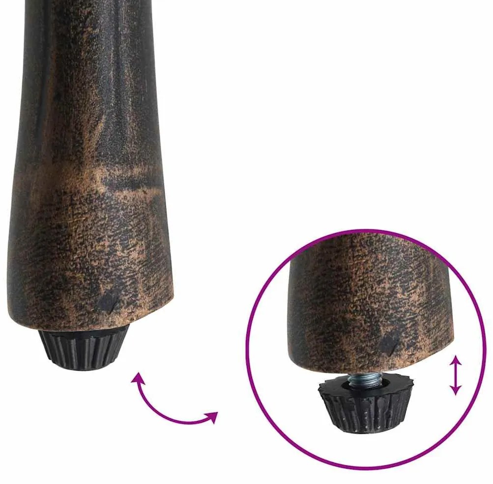Cadeiras de Jardim vidaXL 2 pcs Alumínio Fundido Bronze