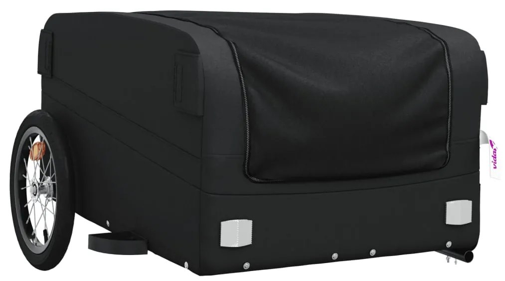 Reboque para bicicleta 45 kg ferro preto