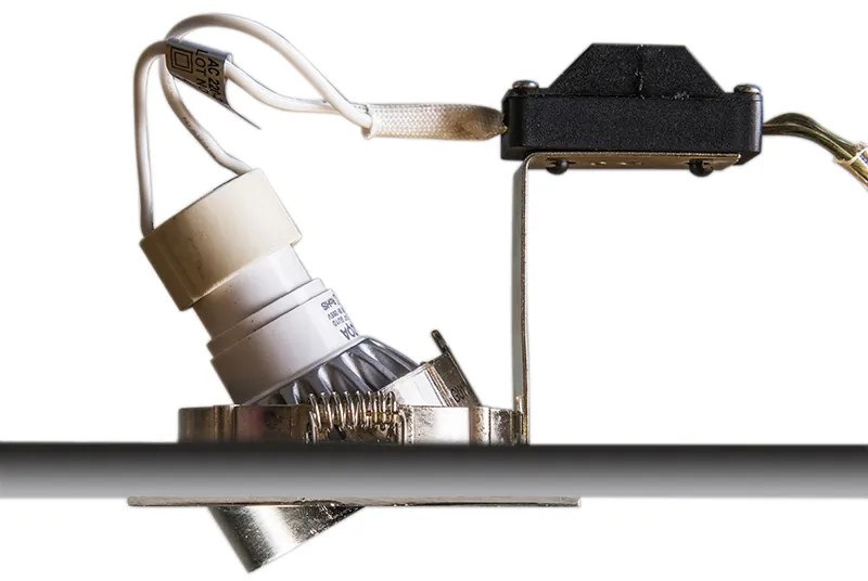 Foco embutido moderno em aço inclinável conjunto de 10 - Edu