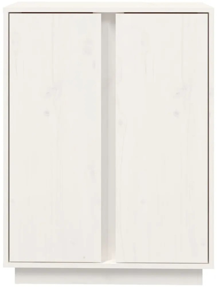 Aparador 60x35x80 cm madeira de pinho maciça branco