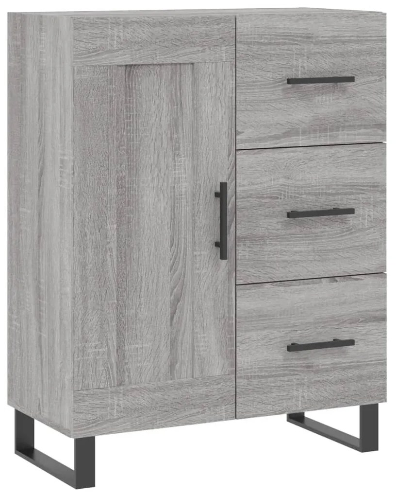 Armário alto 69,5x34x180 cm derivados de madeira sonoma cinza