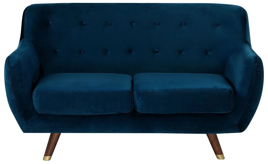 Conjunto de sofás em veludo azul marinho BODO Beliani