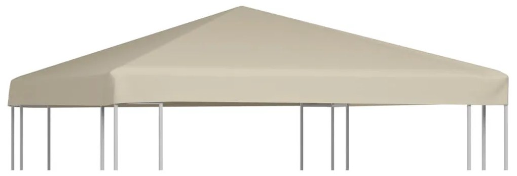 vidaXL Cobertura de gazebo 310 g/m² 3x3 m bege