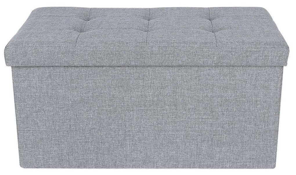 Banco com assento e arrumação 76 x 38 x 38 cm Cinza claro mesclado