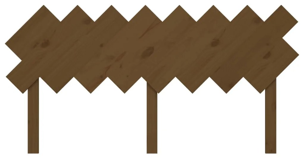 Cabeceira de cama 159,5x3x80,5 cm pinho maciço castanho mel