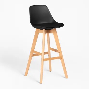Taburete Alto Edição Nórdica Preto & ↑75 Cm - Sklum