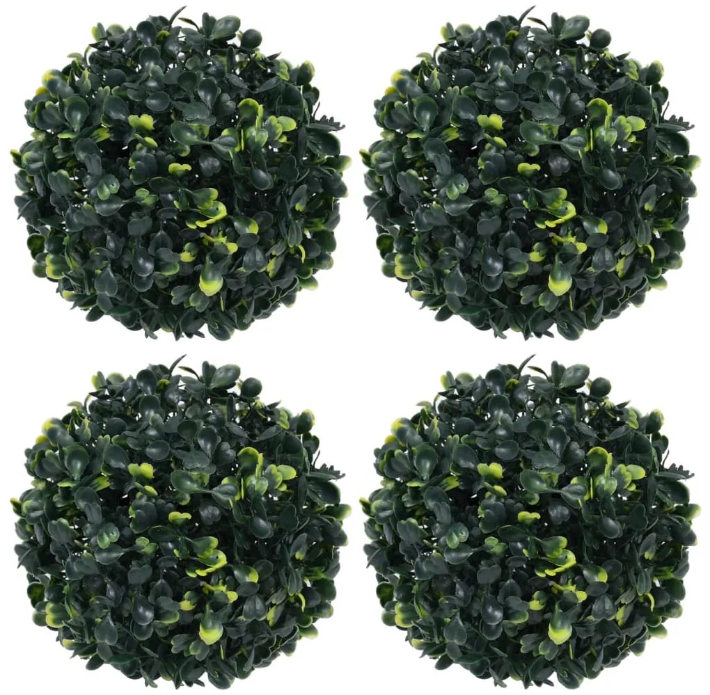 Bolas de buxos artificiais 4 pcs 12 cm