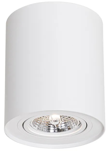 Foco de teto moderno branco rotativo e inclinável AR70 - Rondoo Up