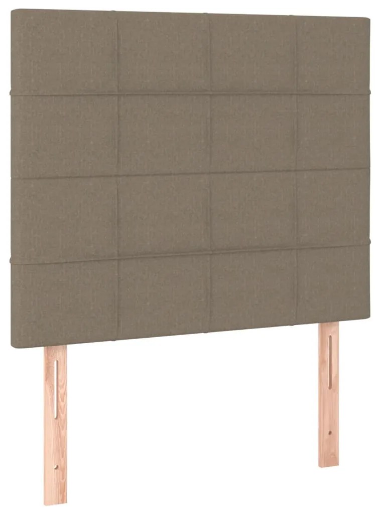 Estrutura cama sem colchão 90x200 cm tecido cinza-acastanhado