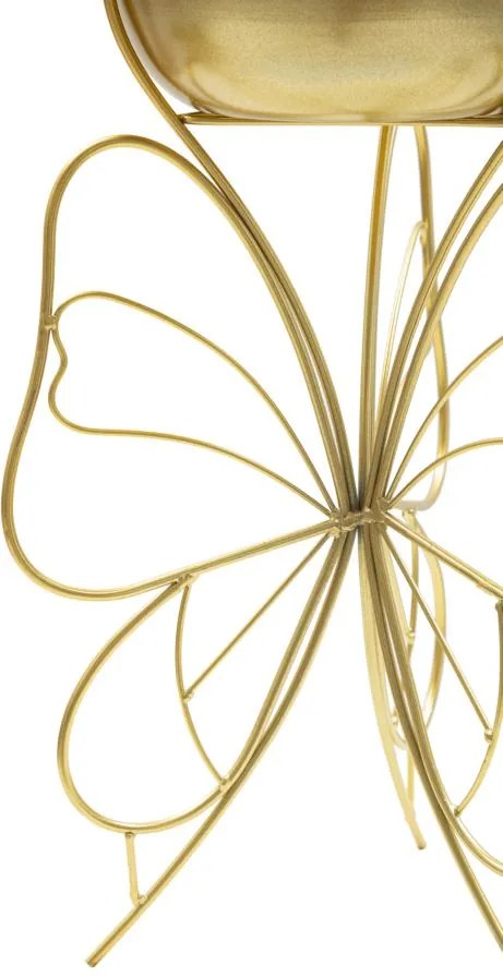 PORTA-VASOS FARFY DOURADO Ø 22X45 CM (PLANTAS NÃO INCLUIDAS)