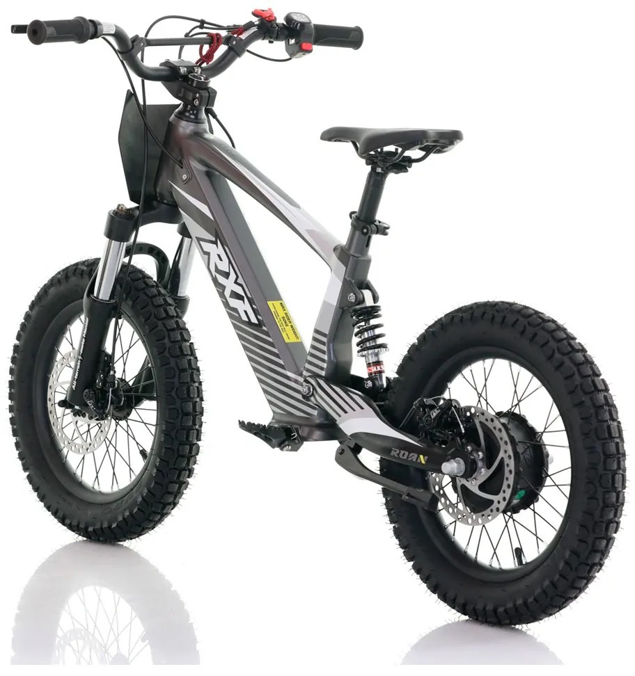 Bicicleta elétrica infantil 350W 16" Roan RXF Evo-S Cinzento