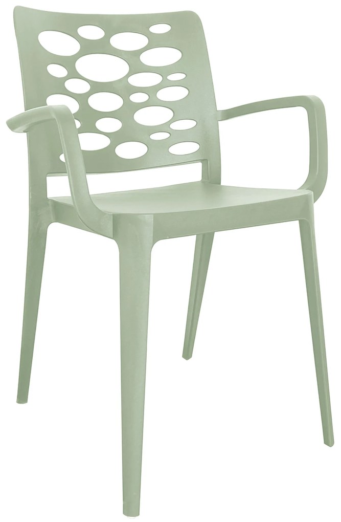 Cadeira Venus Verde Pastel c/braços - Pack com 40 cadeiras