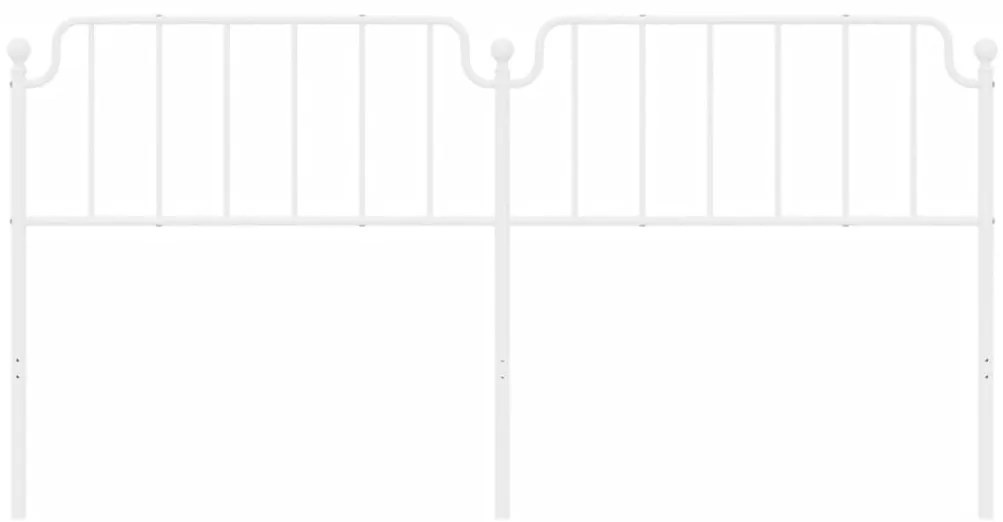 Cabeceira de cama 200 cm metal branco