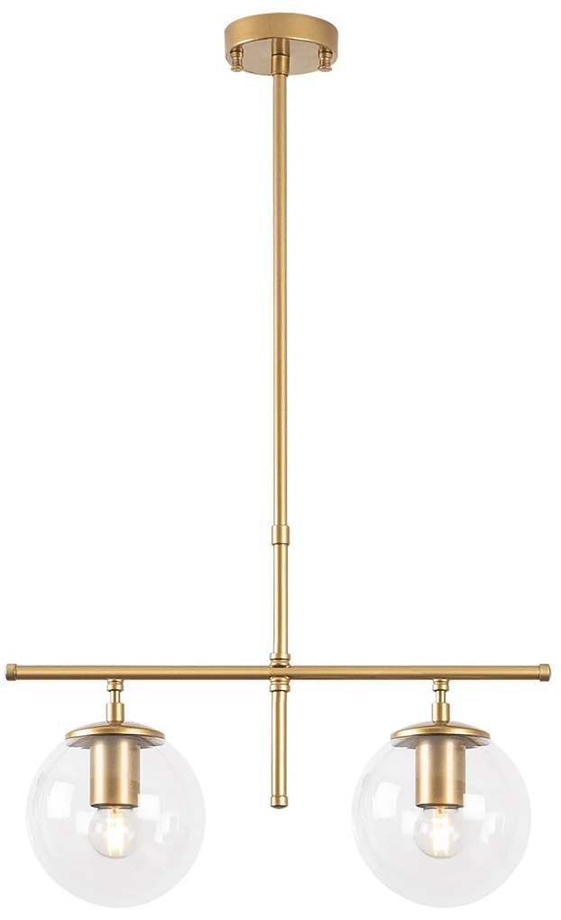 Candeeiro de Teto Roe – Dourado Brilhante – 52 x 15 x 36-76 cm