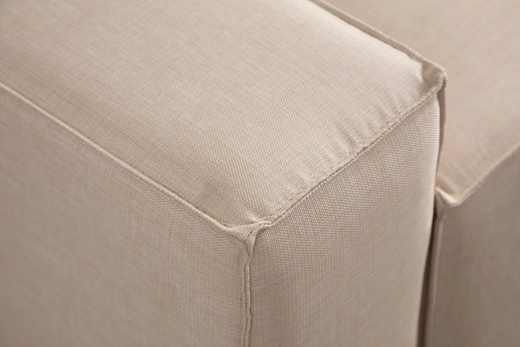 Sofá-Cama de Canto Pırlo – Ecru – 260 cm x 170 cm