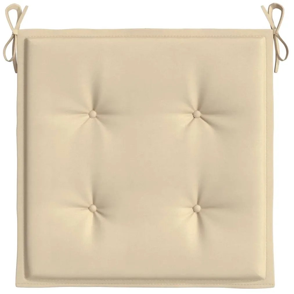 Almofadões p/ cadeiras jardim 6 pcs 40x40x4 cm oxford bege
