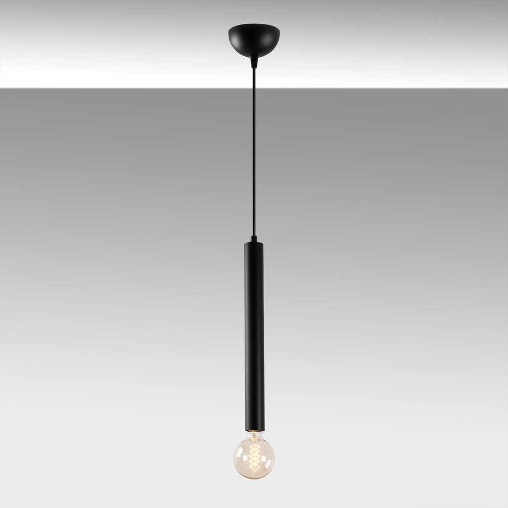 Candeeiro de Teto Tempo – Preto – 4 x 4 cm