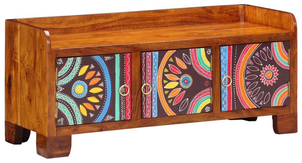 Banco para Sapatos vidaXL 90x35x40 cm Madeira Sólida de Acácia