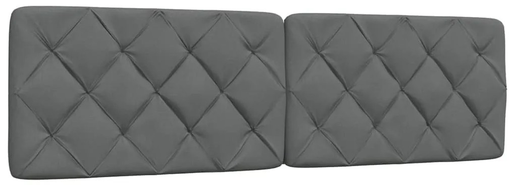 Estrutura de cama sem colchão 180x200 cm tecido cinzento-escuro